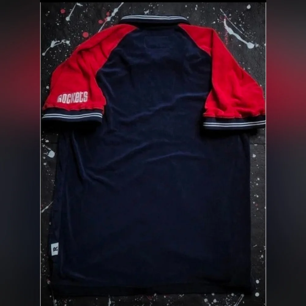Houston Rockets vintage Nike stitched NBA throwback terry cloth shirt XL